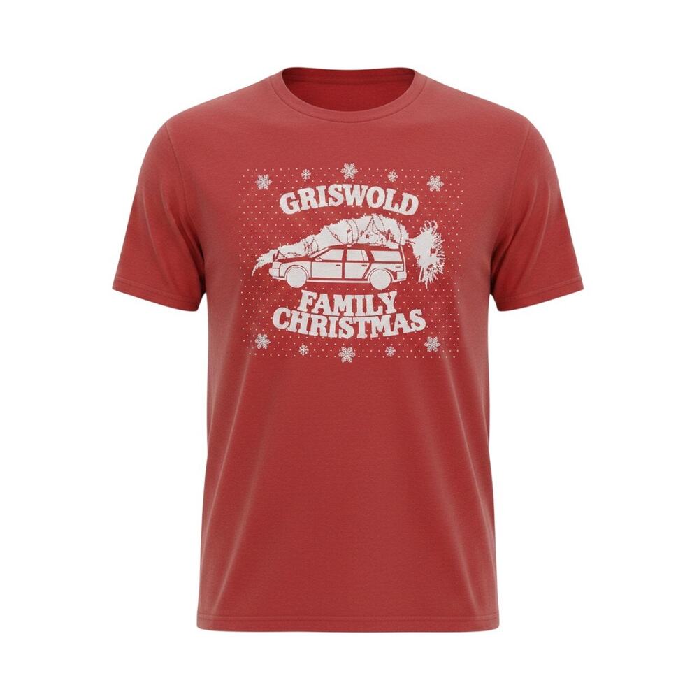National Lampoon Griswold Family Christmas Graphic T-Shirt Red Men's L